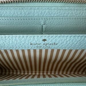 Kate Spade Light Blue Leather Wallet
